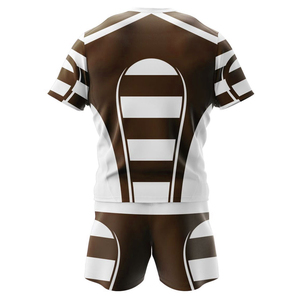 Nouvel ensemble d'uniformes de rugby personnalisés pour hommes, style actuel, respirant, imprimé par sublimation, 100 % polyester, pour entraînement d'équipe, OEM - Product Image 2