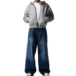 Pull à capuche à logo personnalisé pour hommes 100% coton à manches longues doublé polaire brodé style Streetwear confortable pour l'hiver - Product Image 4