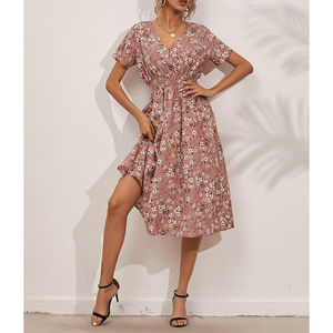 เดรสลำลองพิมพ์ลายแขนสั้นคอวีของคุณเอง - Product Image 6