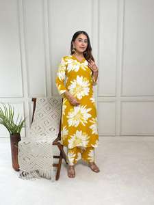 Kurti Romano Brillante de Exportación, Traje Étnico Estampado a Mano para Mujer, Conjunto de Traje para Fiestas, Bodas y Celebraciones - Product Image 6