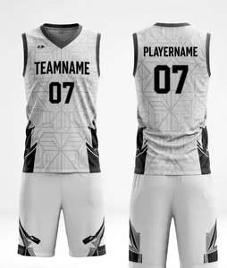 Ensembles de maillots de basket-ball personnalisés réversibles à sublimation complète pour hommes, ensembles de maillots de basket-ball, fabricant en gros - Product Image 2