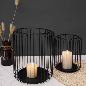 Top Selling Design Decoration <b>Metal</b> <b>Candle</b> <b>Holder</b> Customized <b>Black</b> Color Finished <b>Metal</b> <b>Candle</b> Stand for Christmas Decoration - Product Image 4