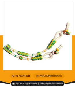 Tachuela de caballo de cuero crudo Natural trenzado a mano multicolor SRM178 Riendas romales de equitación occidental no perennes hechas de cuero duradero - Product Image 3