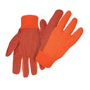 2024 haute qualité 8oz perceuse PVC gants en tricot à pois taille XL coton doublé Protection personnalisée fonction anti-coupure prix inférieur - Product Image 5