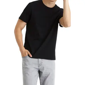 2023 Premium Quality Men custom logo graphic plain vintage 100% Cotton Plus Size Men Blank Plain T Shirts