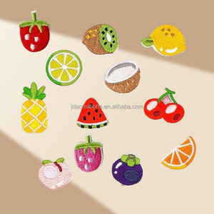 Parche Bordado Termoadhesivo de Frutas Variadas para Accesorios de Moda - Product Image 1