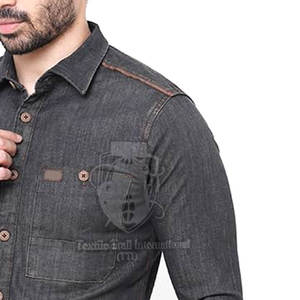 เสื้อเชิ้ตยีนส์ลำลองระบายอากาศได้ดีสำหรับผู้ชาย แห้งเร็ว เหมาะสำหรับกิจกรรมกลางแจ้ง ขายส่งราคาถูก เสื้อเชิ้ตยีนส์ผู้ชาย - Product Image 6