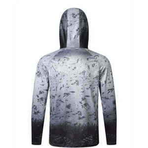 Sudadera con Capucha de Pesca de Manga Larga para Hombre, Impresión por Sublimación, Protección Solar UPF 50 Anti-UV, Camiseta de Alto Rendimiento - Product Image 2