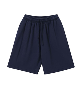 Shorts amples et respirants pour hommes, noir délavé, coupe décontractée, taille élastique, style streetwear, personnalisables, en tissu épais, pour le quotidien - Product Image 6