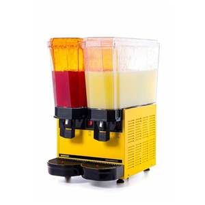 Distributeur de boissons froides classique gris double, contrôle de la température, garantie de 2 ans, 20+20 litres, installation sur pied, boîtier en plastique - Product Image 1