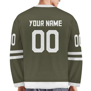Maillot de hockey sur glace sublimé avec logo de conception d'équipe sur mesure de haute qualité Maillot de hockey sur glace personnalisé de bonne qualité - Product Image 3