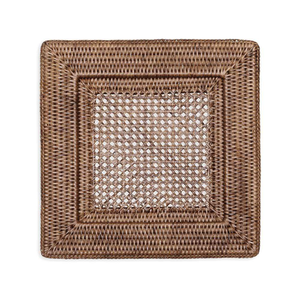 Rattan Square Charger Placemat Eco friendly products Made in Vietnam <b>Table</b> decoration Woven Placemat Wholesale Modern - Product Image 1