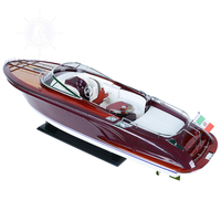 B089 - Modèle de bateau rapide Riva Rama en provenance du Vietnam, produits artisanaux pour la décoration de la maison, cadeaux personnalisés 94Lx26.7Wx28H cm