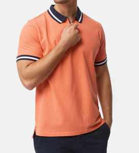 Top tendance hommes respirant confortable Polo t-shirt raisonnable 100% coton tissu Polo t-shirt - Product Image 2