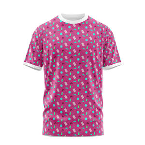 Camiseta de entrenamiento de poliéster para hombre, camiseta atlética de secado rápido que absorbe la humedad, logotipo personalizado, OEM - Product Image 5