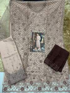 Nouvelle fête pakistanaise porter lourd Georgette Salwar Kameez robe de mariée broderie vêtements pour dames mariages salwar - Product Image 2