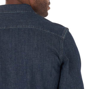 Produits les plus vendus Chemise en jean en tissu élasthanne en coton/Chemise en jean décontractée à manches longues légère et personnalisée - Product Image 6