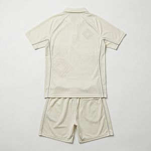 Minimalist Soccer Wear Kit Recycled Ocean Plastic Mesh Tonal Jacquard <b>Silver</b> Reflective Piping Tailored Collar - Product Image 3