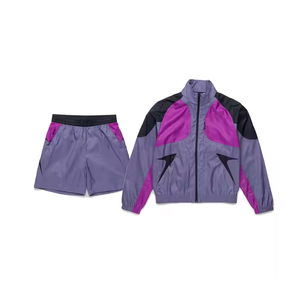 Design personnalisé Ensemble veste-vent et short d'hiver pour hommes, marque privée respirante de couleur unie pour l'extérieur - Product Image 6