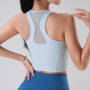 Top Deportivo de Manga Corta para Mujer, Estilo Hip Hop, Tejido de Punto, con Push-Up, para Fitness, Yoga, Transpirable, de Secado Rápido, 100% Algodón, Ecológico - Product Image 4
