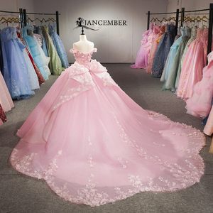 ชุดเดรสงาน Quinceanera สำหรับเด็กผู้หญิง รุ่น 6957 Princess Sweetheart Bonding Regular 3D Flower ลายพิมพ์ป้องกันไฟฟ้าสถิตย์ - Product Image 3