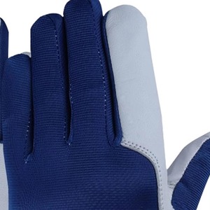 Gants de montage en cuir de chèvre et poignet élastique avec fermeture dessus Gants de montage à prix d'usine - Product Image 4
