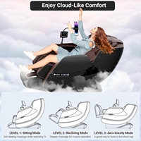 Fauteuil de massage avec massage profond des mollets, système de numérisation corporelle intelligent, fauteuil de massage complet de qualité supérieure pour le sommeil et la relaxation, confortable