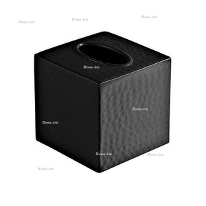 Boîte à mouchoirs en fer au design classique, taille personnalisée, forme carrée, boîte de rangement pour serviettes, pour fournisseur en gros - Product Image 1