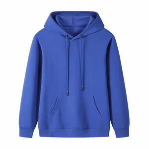 Haute qualité hommes et femmes à manches longues vêtements de travail à capuche automne couleur unie usine d'impression numérique en gros - Product Image 5