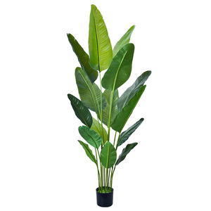 Offre Spéciale intérieur extérieur 180cm 120cm <span class=keywords><strong>bananier</strong></span> artificiel maison bureau décoration plastique voyageur plantes arbre - Product Image 1