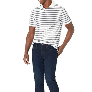 Polos de golf personalizados de manga corta, precio al por mayor, 220 gramos de peso, camiseta polo personalizada para hombre con logotipo bordado personalizado - Product Image 4