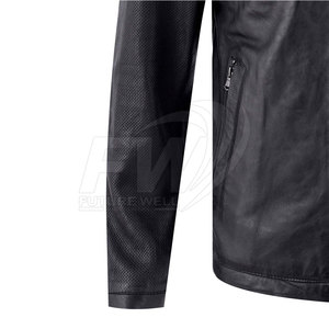 แจ็กเก็ตหนังสำหรับผู้ชายเสื้อแจ็กเก็ตหนังมีสไตล์มีหลายสี - Product Image 4