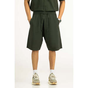 Pantalones Cortos Deportivos de Corte Regular, Talla XXS, Algodón y Poliéster, Patrón Deportivo, Logos Bordados, Cierre Elástico en la Cintura, MN-WCOD-SS26-001B - Product Image 1