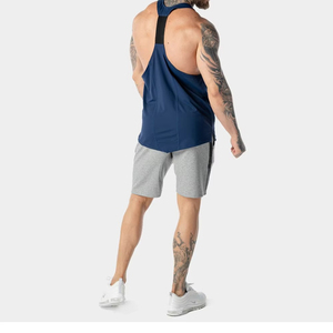 New <b>Vintage</b> Knitted Casual Sports Fitness 140g Sleeveless T-shirt Breathable Quick-drying Gym <b>Tank</b> <b>Top</b> Men - Product Image 3