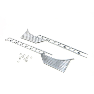 Paire de badges latéraux 'Lambretta' pour Lambretta LI S1 + S2 - Product Image 1