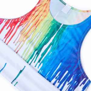 Camiseta sin Mangas Sublimada de Algodón 100% Premium Unisex, de Alta Calidad, Transpirable, Informal, para Verano, para Hombre y Mujer - Product Image 5