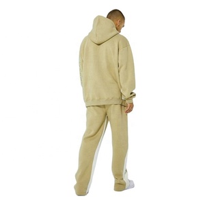 2024 OEM usine personnalisée évasée survêtement deux pièces jogger ensembles survêtements lourds hommes streetwear vêtements survêtement personnalisé - Product Image 3