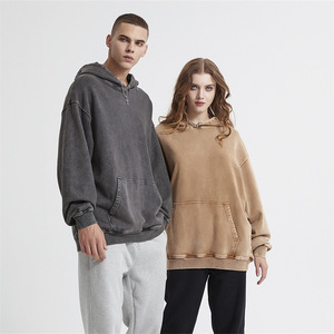 Sudadera con capucha de algodón 100% lavado con ácido Unisex, suéter antiguo de ajuste holgado con hombros caídos Vintage, sudaderas inspiradas en primavera con estampado inspirado - Product Image 4