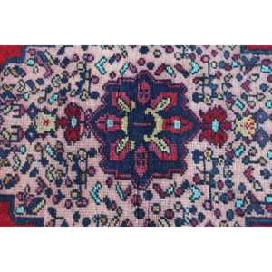 3.3x5.7 ft Rug, Turkish Vintage Rug, <b>Red</b> <b>Wool</b> Rug - Product Image 5
