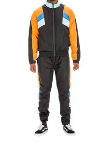 Logo personnalisé Nylon Coupe-vent Survêtement Pantalon de jogging Ensemble deux pièces coupe-vent Ensemble coupe-vent réfléchissant - Product Image 1