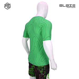 Venta al por mayor Bjj rash guard personalizado sublimación impresa manga corta MMA Rash guards - Product Image 5