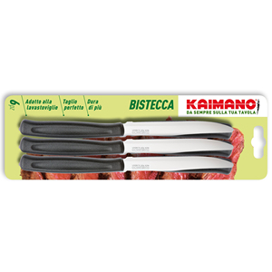 Set di coltelli da bistecca Dinamik 6 pezzi bianchi - Product Image 1