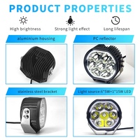 Kit Flexible de Barra de Luz LED de 50 Pulgadas para Vehículo Todoterreno, Conectable, Ámbar, para Techo de Camión, Auto de Trabajo, Cápsula de Foco para Conducción/Antiniebla