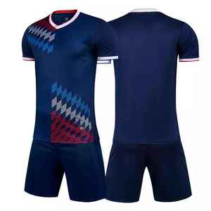 Ensemble d'uniformes d'équipe de football Impression personnalisée Maillot et short de football d'entraînement Tissu évacuant l'humidité Approvisionnement d'usine - Product Image 1