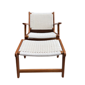 Ensembles de patio extérieur Meubles chaises et pieds de tabouret en bois de teck massif de qualité supérieure Fabrication de meubles durables en Indonésie - Product Image 5