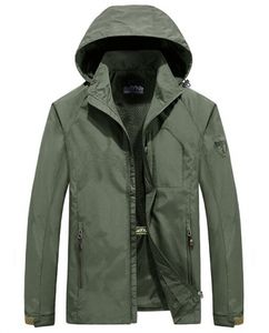 Chaqueta cortavientos transpirable impermeable personalizada de alta calidad para hombre, cremallera rígida de una sola capa, informal para otoño y primavera - Product Image 5