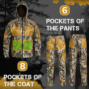 แจ็กเก็ตและกางเกงลายพรางสีพื้นแจ็กเก็ตและกางเกงสไตล์ใหม่ - Product Image 6