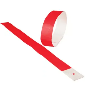 אירוע Wristbands/אדום 100-pc פסטיבל נייר להקת צמיד צמיד עם אירוע קידום מכירות לילדים