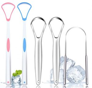 Nettoyant de langue en silicone coloré, grattoir réutilisable pour les soins bucco-dentaires, grattoir de langue pour les dents, multifonctionnel - Product Image 3
