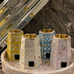 Handcrafted Bone Pearl Inlay <b>Bakhoor</b> <b>Burner</b> | Ramadan Mubkhar Religious Eco-Friendly High Quality Arabic <b>Electric</b> Incense <b>Burner</b> - Product Image 1